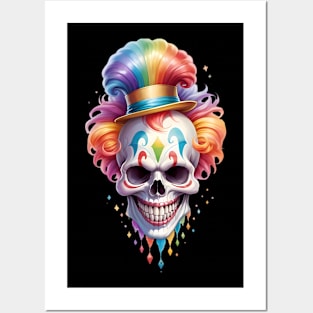 Skull Clown Posters and Art